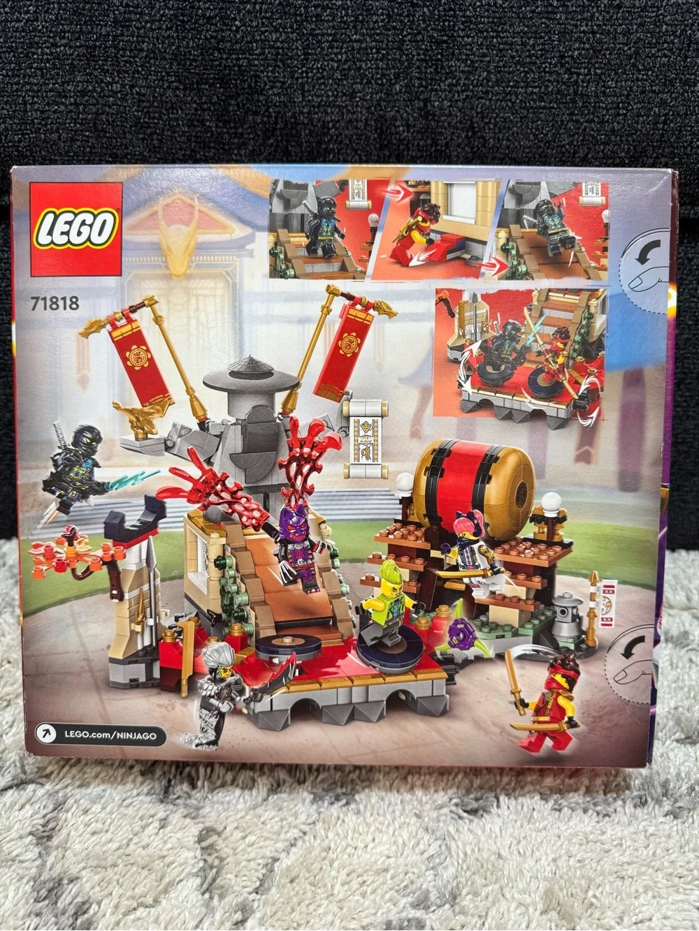 Lego Ninjago Dragons Rising Tournament Battle Arena 71818 - Red & Gold